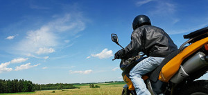 A biker in an open field. California motorcycle attorney Frank Penney represents all types of motorcycle accident cases